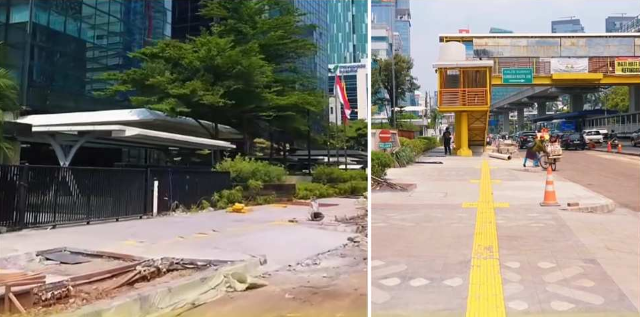 Wajah Baru Jalan H.R. Rasuna Said Sisi Timur Mulai Tampak